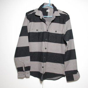 Edwin Flannel Labour Shirt / Shacket Black Grey 🔹 Like New